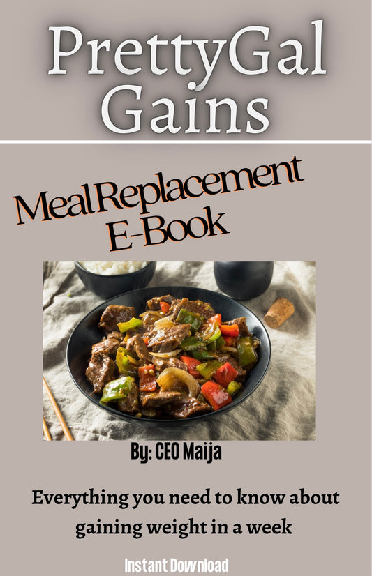 Digital 7 Day Meal Replacement E-Book - PrettyGal Gains 